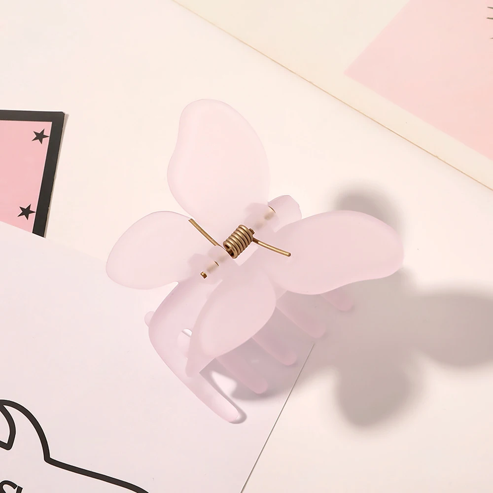 Frauen Kleine Schmetterling Haar Klaue Acryl Klaue Clip Mädchen Süße Haarnadel Krabben Haar Clips Chic Haar Clip Mode Haar Zubehör – Detail 33