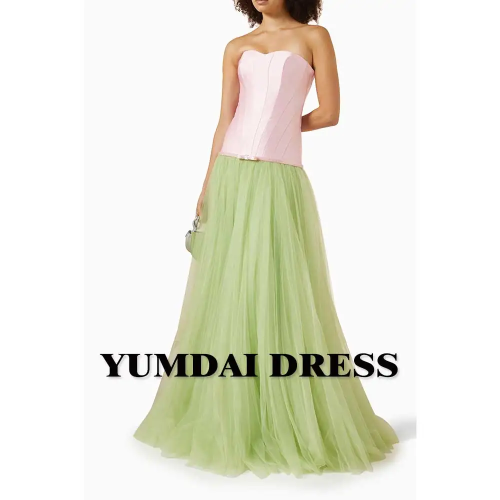 

YUMDAI 15 Years Old Girl Coming of Age Ceremony Pink Tulle Princess Dress Luxurious 2024 Dubai Ladies Wedding Guest Evening Gown