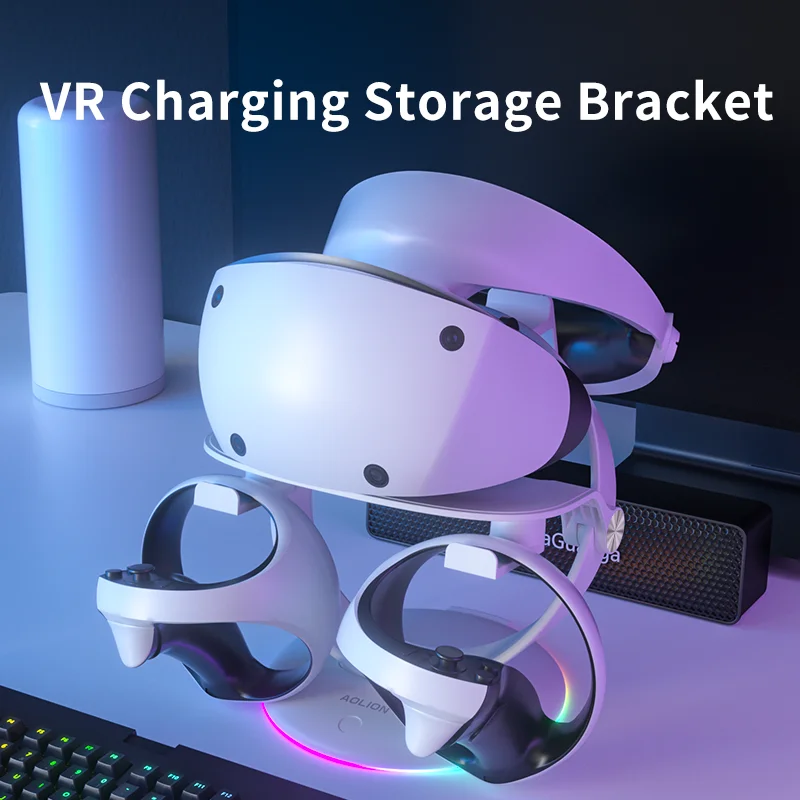 

VR Charging Bracket for Oculus Quest2 Hanging Storage Rack for Meta Pro PS5 VR2 PS4 VR Headset Base for VR Game Accessories