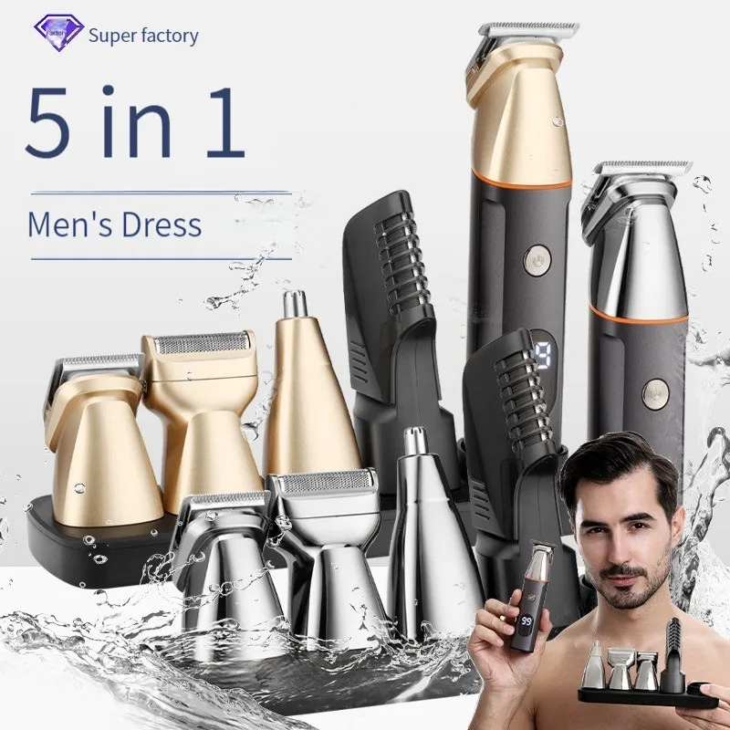 

Многофункциональный USB перезаряжаемый электрический триммер для волос, мужские бритвы для бритья носа и бровей