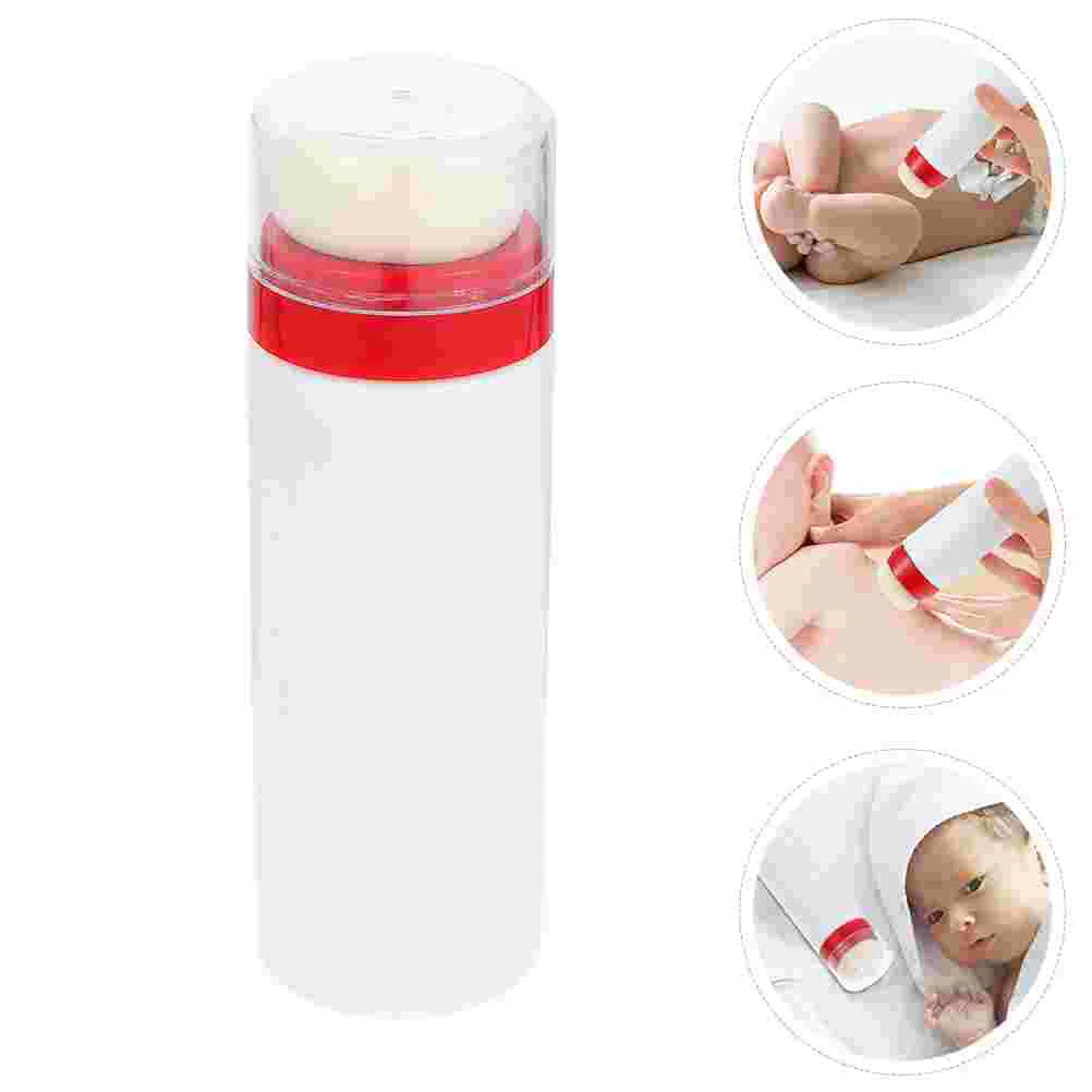 2 Pcs Powder Puff Talcum Container Portable Bottle Body Holder Convenient Baby Storage Toddler
