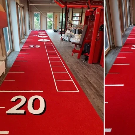 

Quality Fiber Artificial Turf for CrossFit and Fitness Unique Branding for Your Fitness Gym Tracks Personalized