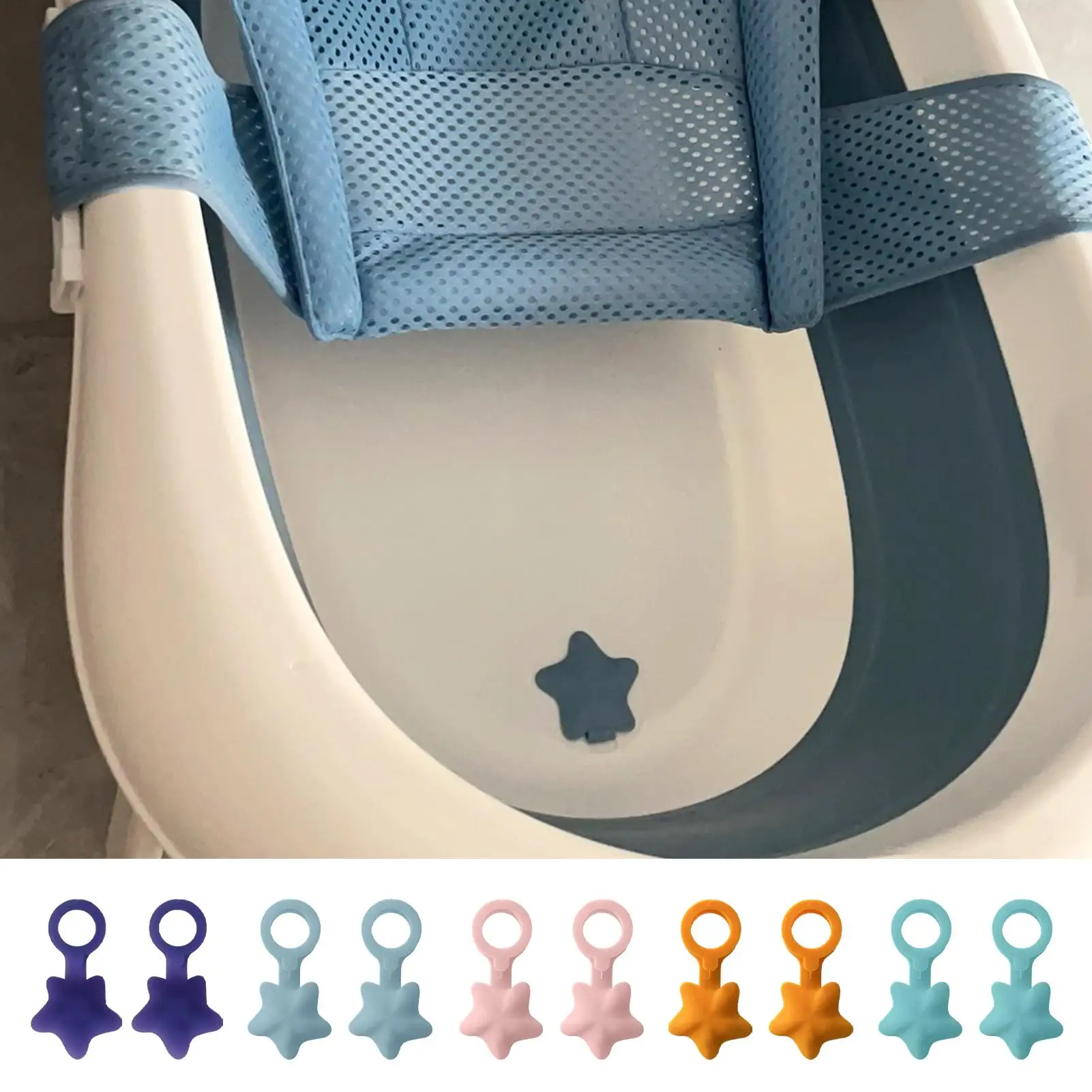 

Tub Stopper Star-Shaped Adorable Bathtub Stopper Silicone Drain Plug For Home Hotel Apartment Rental House Boys Girls