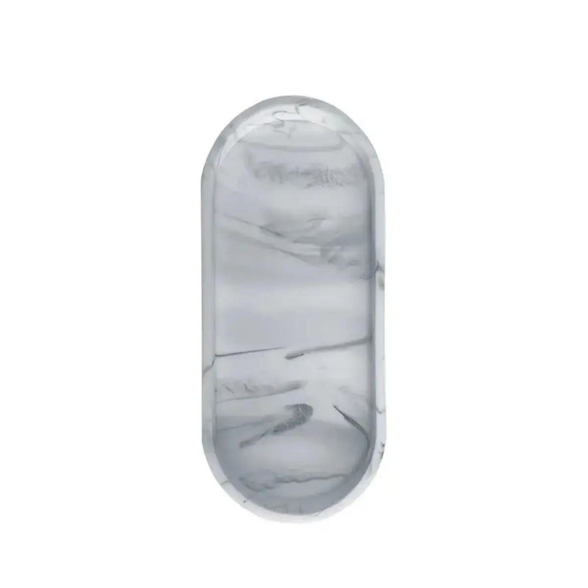 1pc silicone storage tray, oval dressing tray, perfume cosmetics organizer, makeup ring storage tray, bathroom accessories