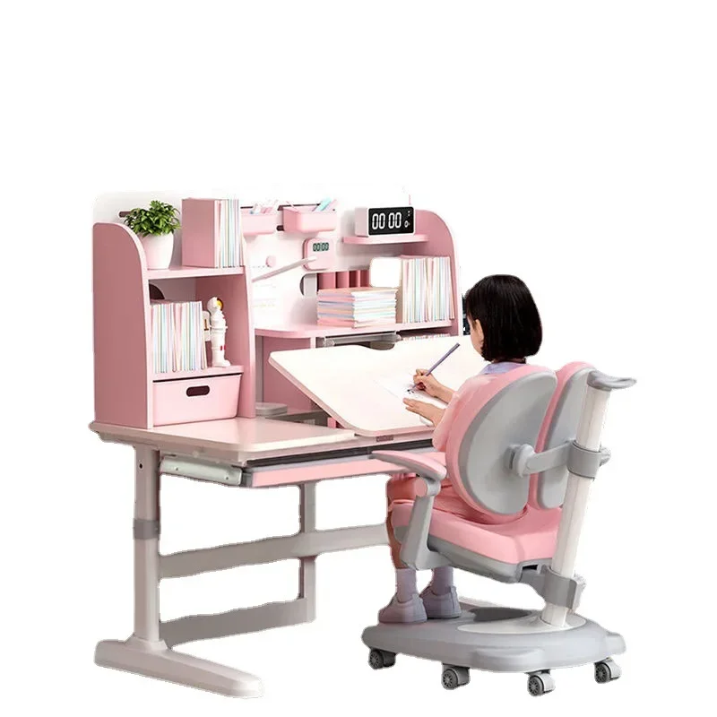 

desk for primary and secondary school students solid wood home writing desk and chair set
