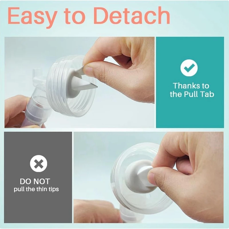 PZHI Duckbill Valves for Spectra S1 S2 9 Plus Pump Wide Connector Compatible with Medela PersonalFit Shield