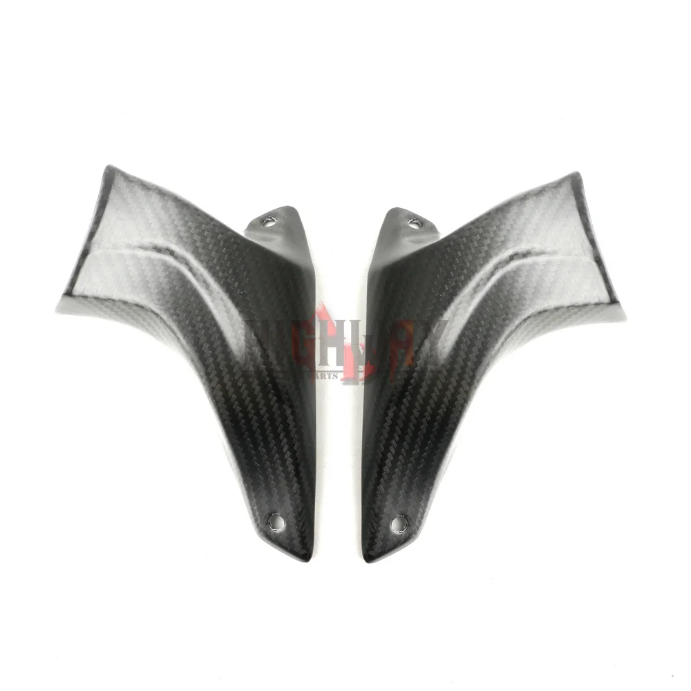 100mm Carbon Fiber Motorcycle Cooling Air Ducts Brake Caliper Channel For DUCATI 1098 1198 748 749 750 848 851 888 900 999