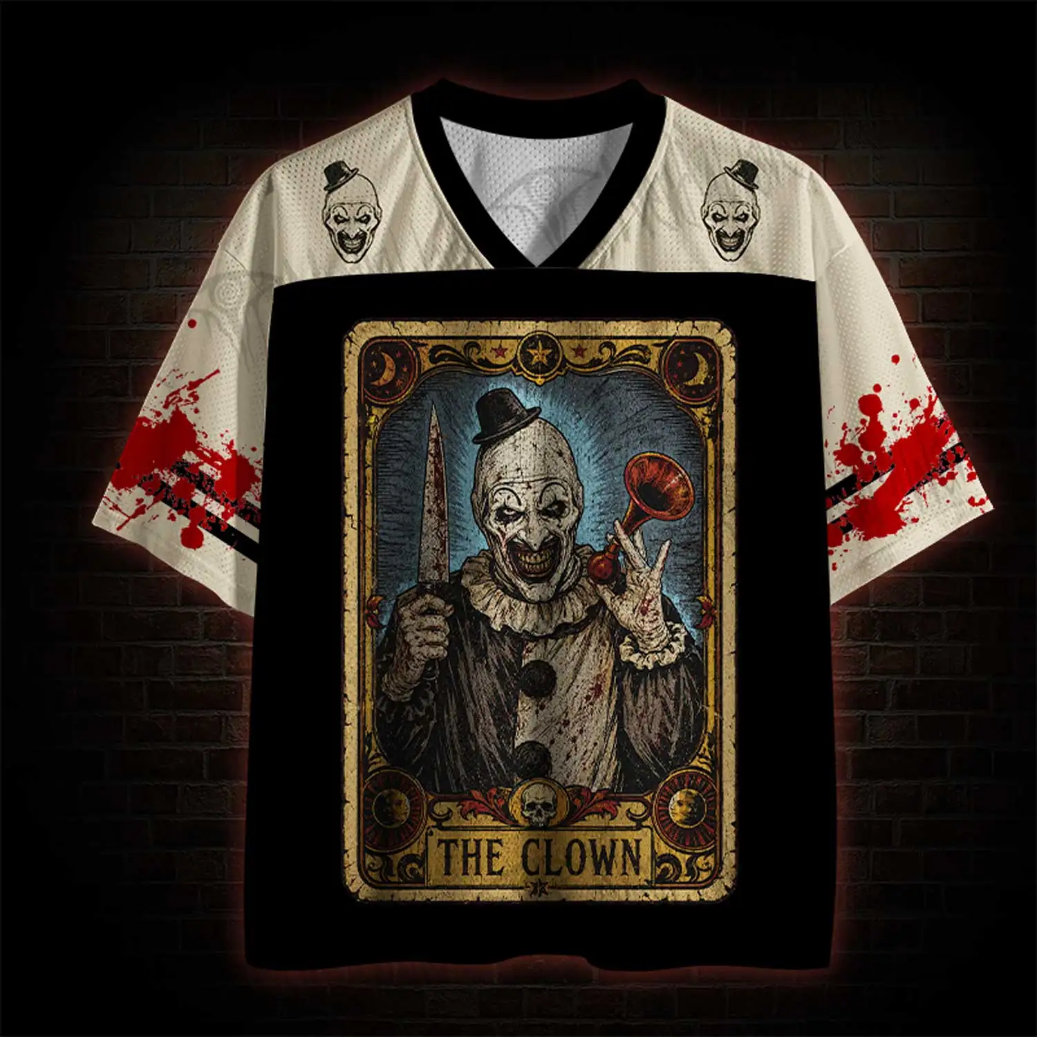 2026 New Nordic Mythical Theme Sports Fashion Short Sleeve V-neck Street View Clothing Mythical Fan Gifts T-shirt   Halloween