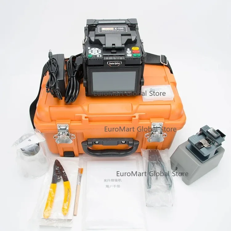 

Shinho X-500 Fiber Optic Equipment Fusion Splicer Optical Cable Splicing Machine Kit With Cleaver Stripper