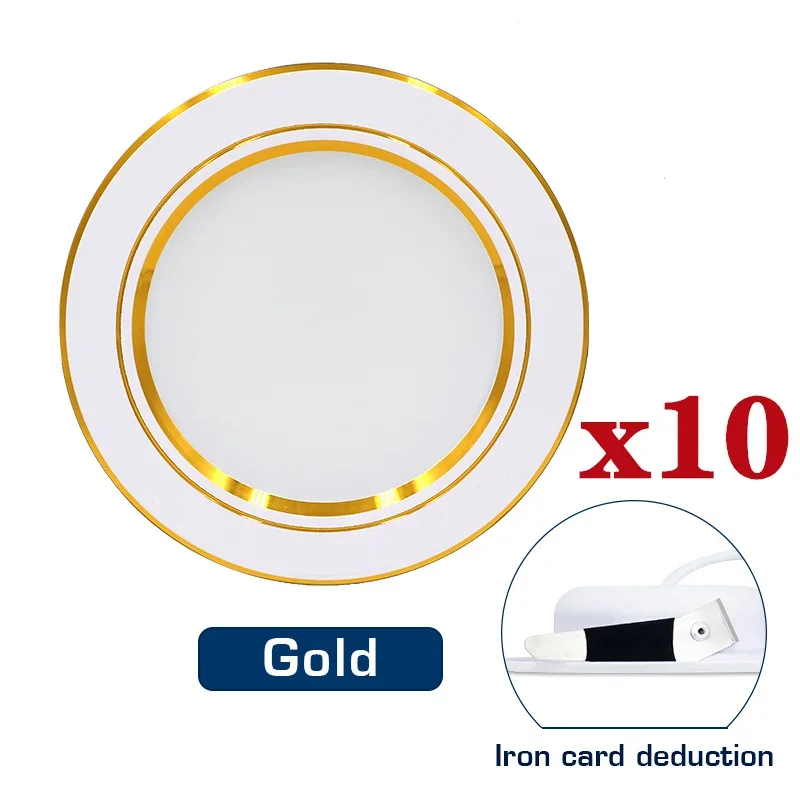 LARZI 10 teile/los LED Downlight 12V 24V 110V 220V Spot Licht 5W 9W 12W 15W 18W Einbau In Led Decke Downlight Kalt Warm Weiß Lampe 4