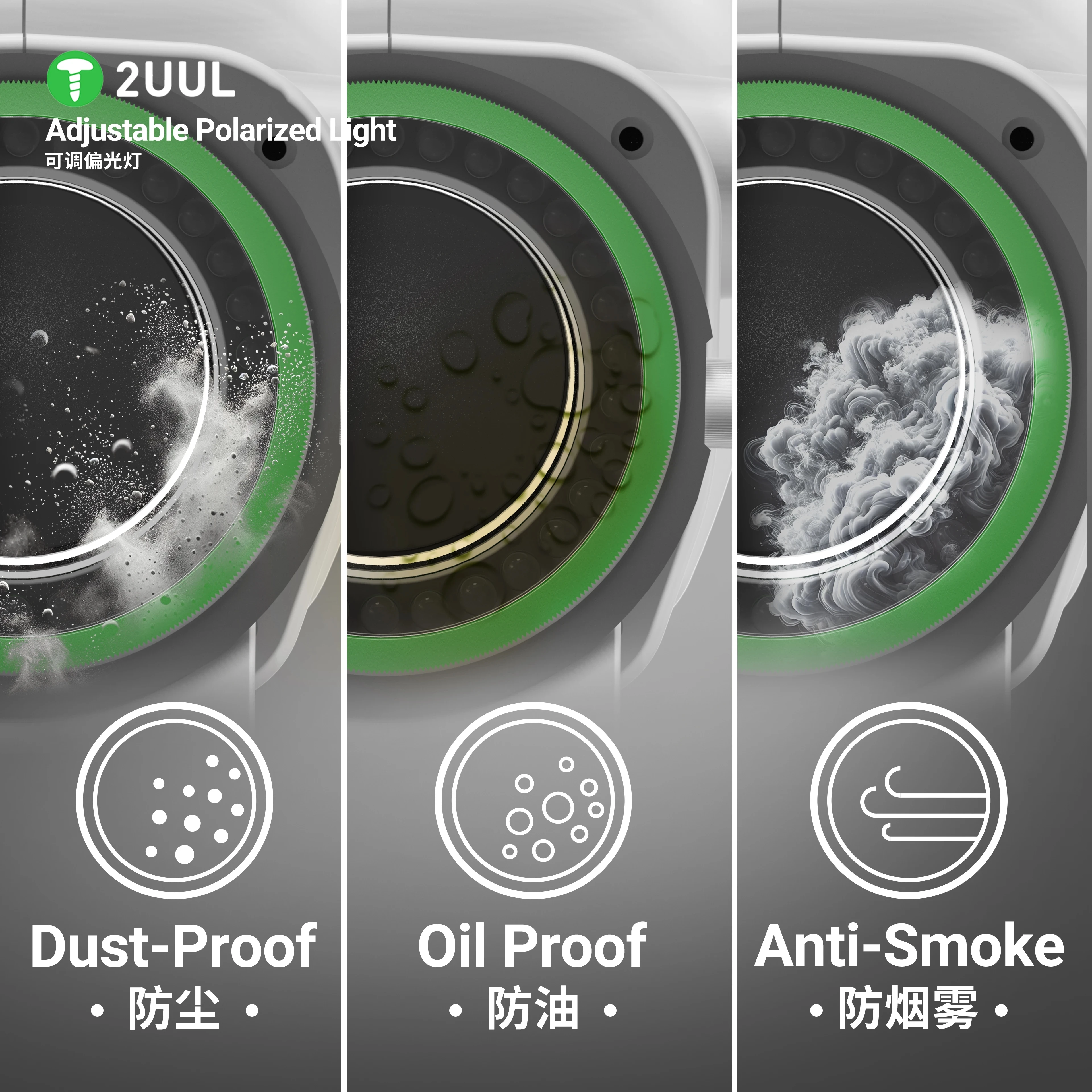 Lampa Mikroskopowa 2UUL z Regulacją Polaryzacji Światła MS97, Regulacją Jasności, Odporna na Kurz, Narzędzia do Naprawy Telefonów Komórkowych od Pioneer Tools