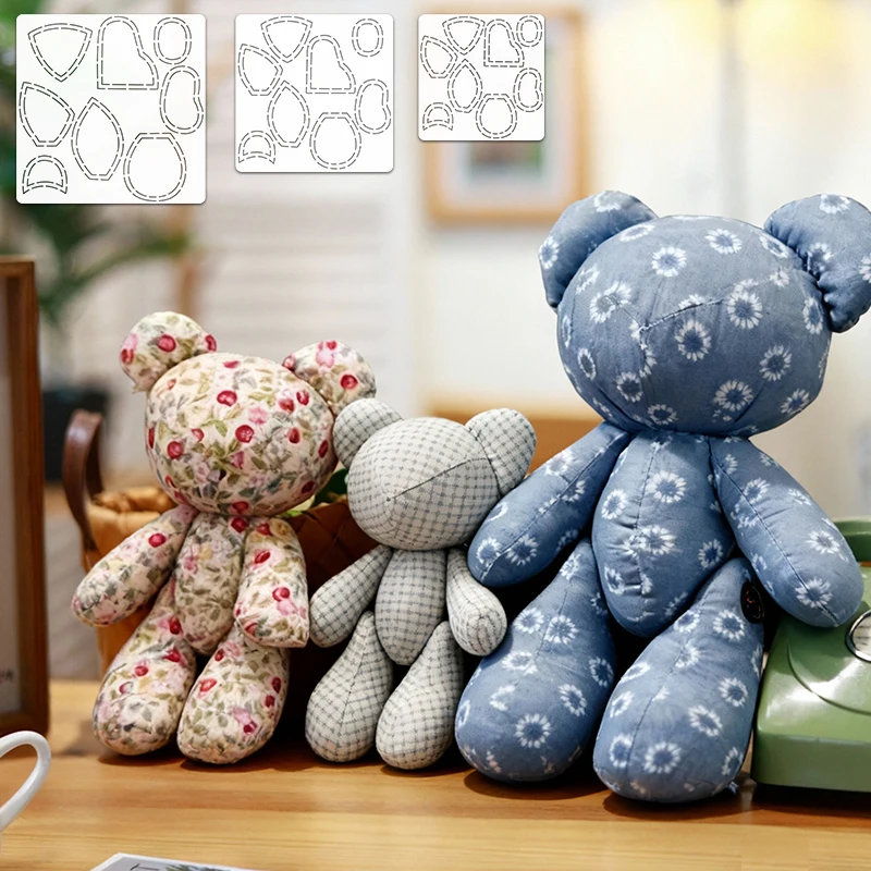 

YOMDID 1pc Handmade DIY Tracing Quilting Template Adorable Bear Design Quilting Template for DIY Sewing & Fabric Craft Tools