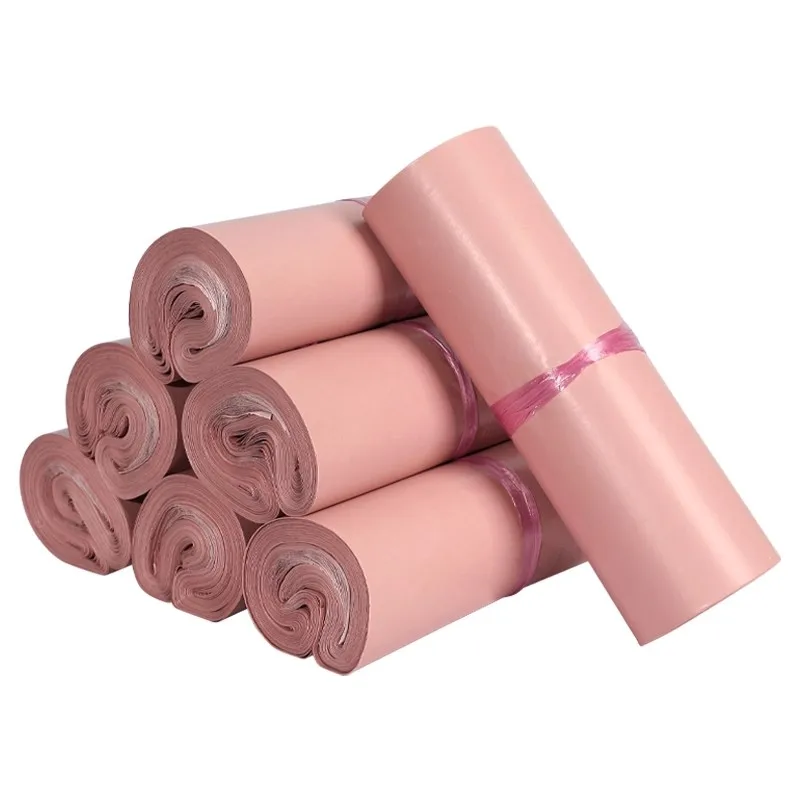 

INPLUSTOP 50 шт. розовые почтовые пакеты для хранения на заказ логотип пластиковая транспортная одежда подарки упаковка для электронной коммерции сумка экспресс-сумка