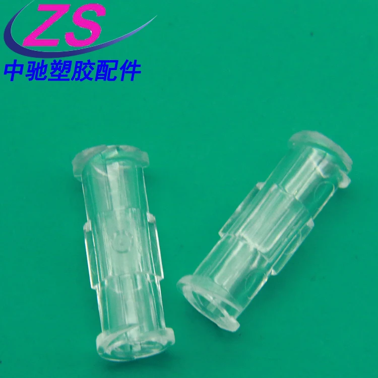 10pcs Double-female Luer Connector Drug Guide Docking Plastic PP Syringe Connection Thread Conversion Straight