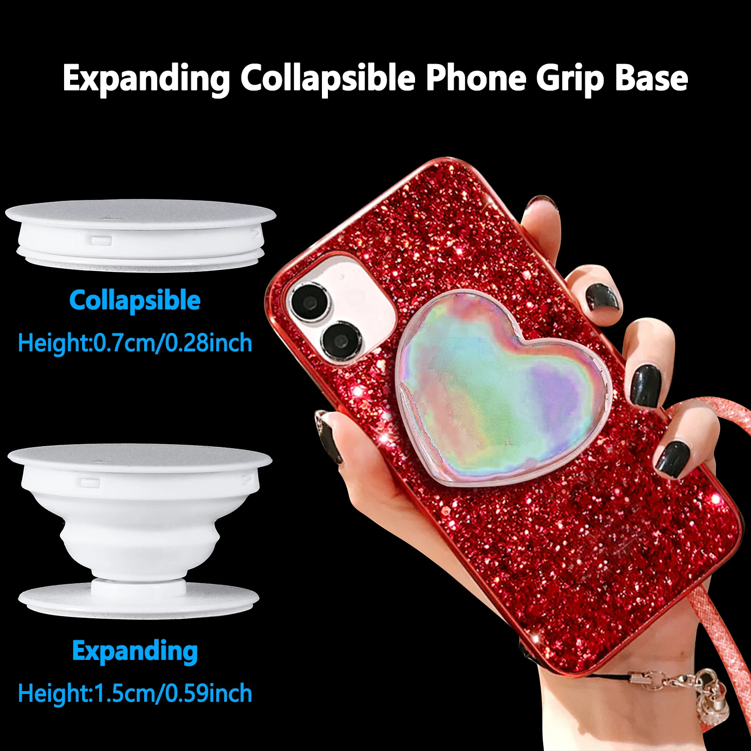 10Pcs Phone Folding Holder Stand for Cell Phone Smartphone Universal Support Mobile Holder Epoxy Resin Diy Sublimation Object