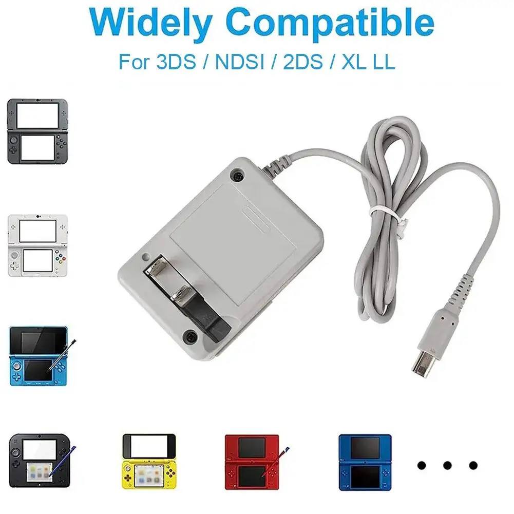 1/2Pcs US EU Plug Charging Charger AC Adapter For 3DS 3DSXL/