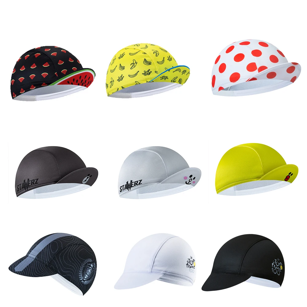 Diike Polyester Cycling Caps Bike Hats Quick Dry Moisture Wicking for Men and Women Outdoor Mtb Road Bicycle Cycling Hats