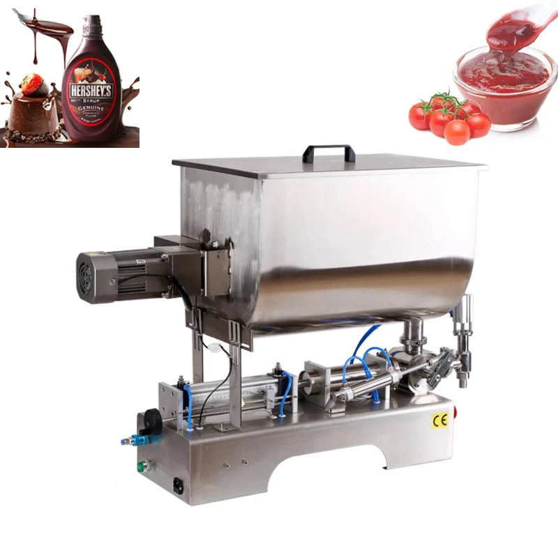 

Mixing Very Viscous Food Paste Cream Packaging Equipment Bottle Filler LiquidsAlcohol Gel Material Filling Machine