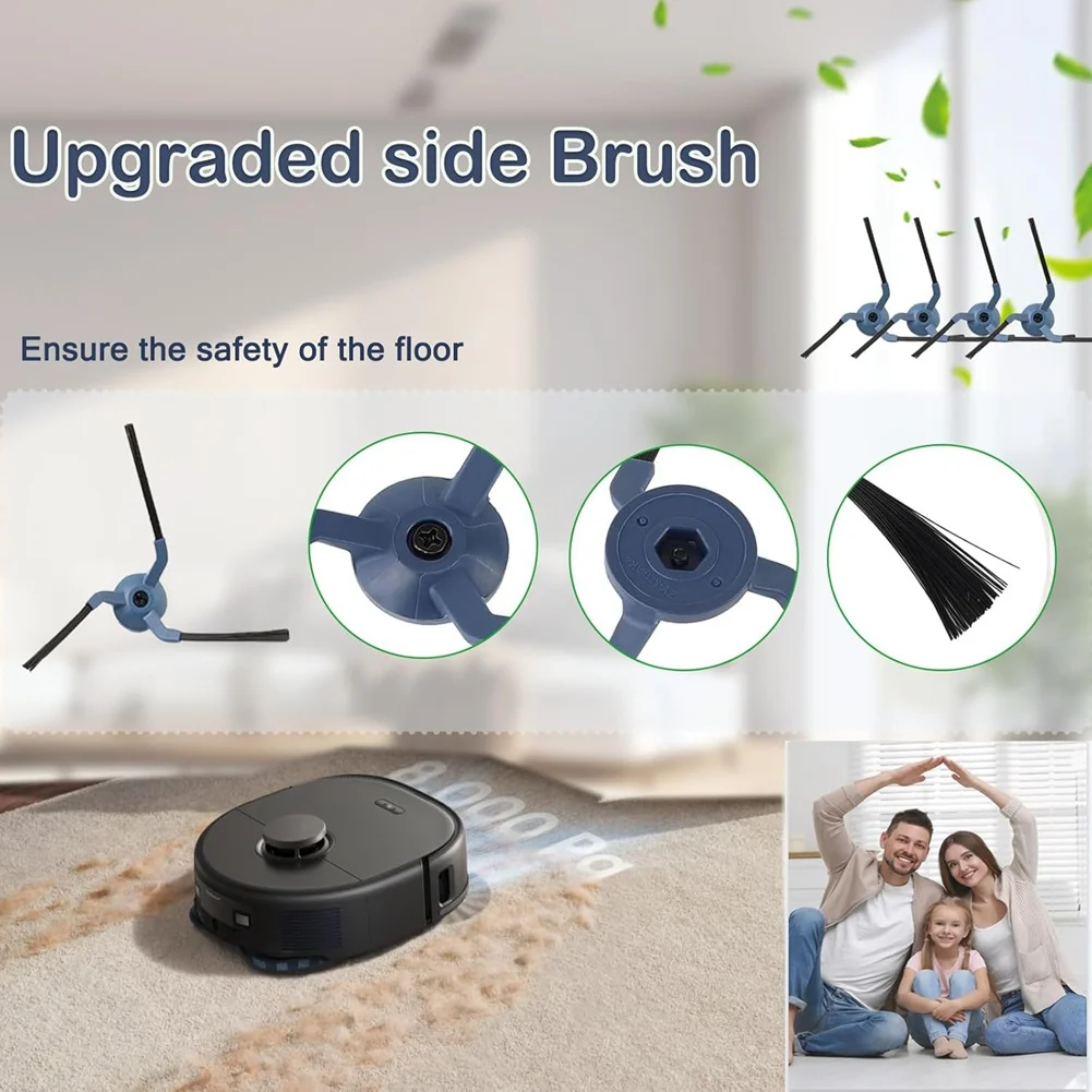 M17K-For Eufy X10 Pro Omni سلسلة روبوت المكانس استبدال أجزاء فرشاة جانبية رئيسية فلتر Hepa ممسحة القماش اكسسوارات عدة