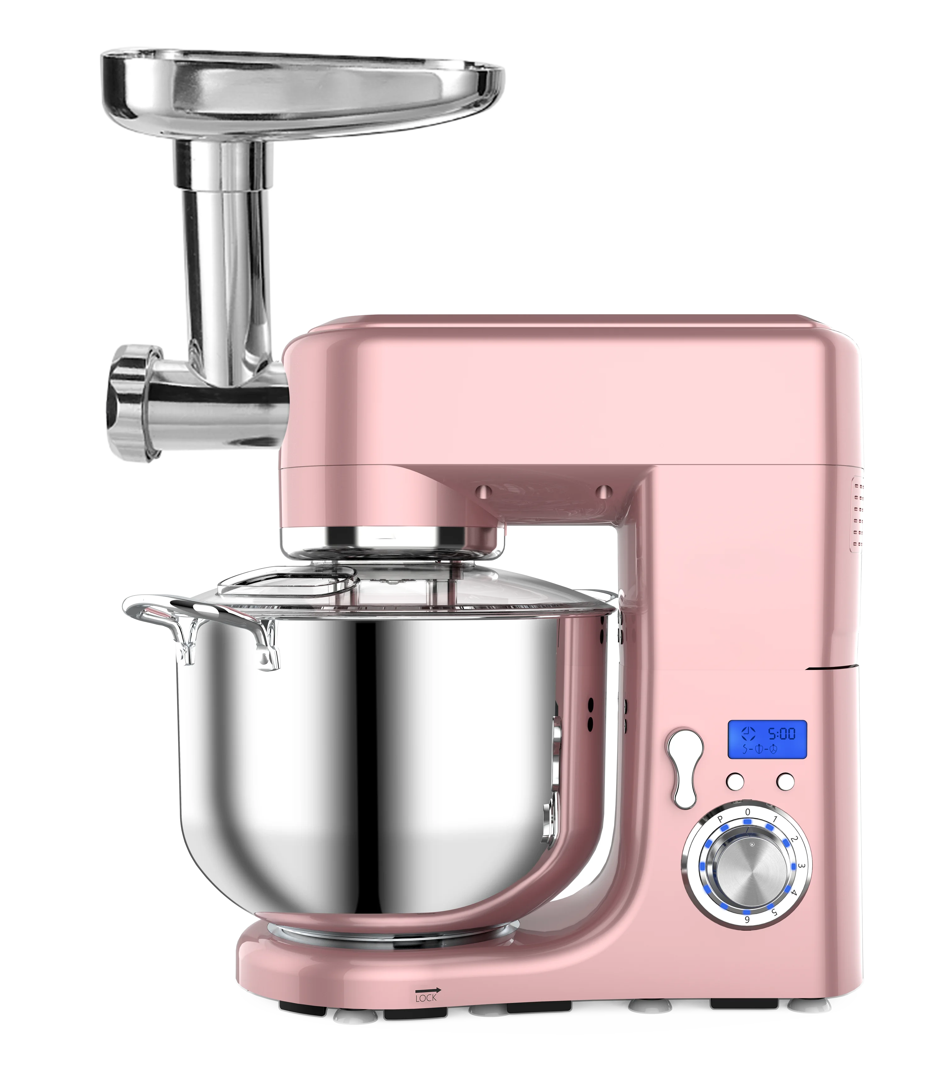 

Ready to Ship 10L 1500W LCD Display with Timer Setting Die-cast Aluminum Housing Multi-Functional Stand Mixer Meat Grinder