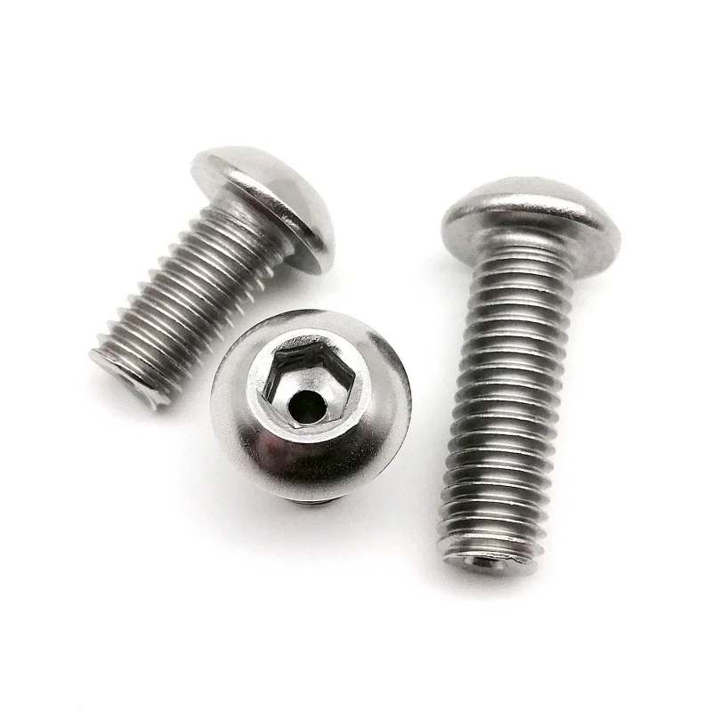 10-20PCS M2.5 M3 M4 M5 M6 M8 M10 Stainless Steel 316 Round Head Hexagon Hollow Screw Hollow Bolt Mask Machine Threading