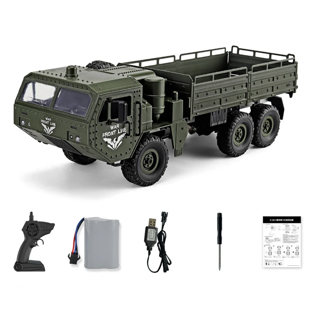 

Remote Control Truck 6WD Shock Absorption Full Scale Off-road Vehicle For Children Birthday Christmas Gifts