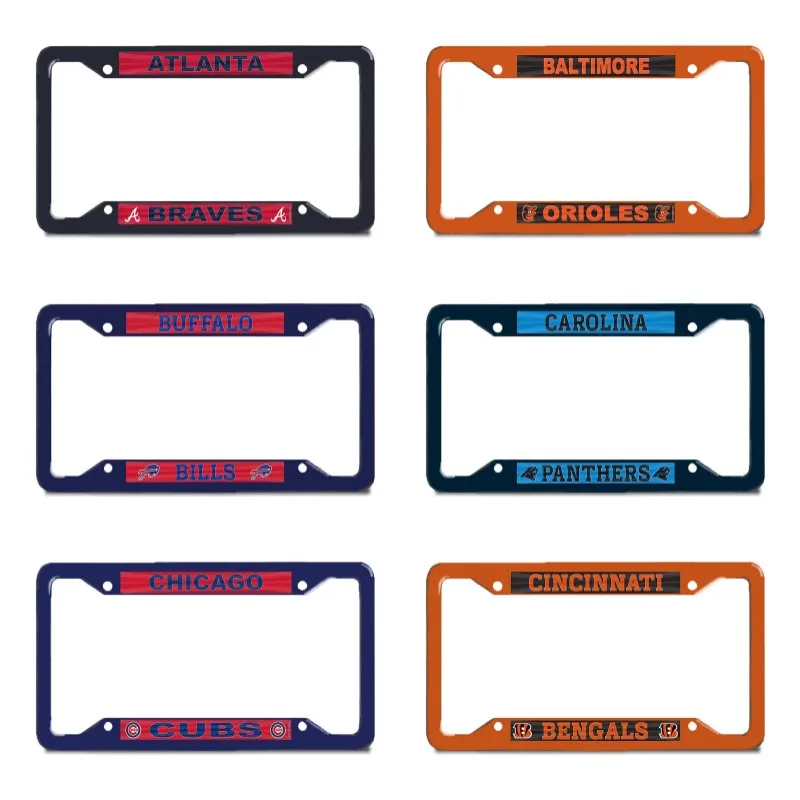 Fleet License Plate Frames Laser Cut Chrome Frame 12