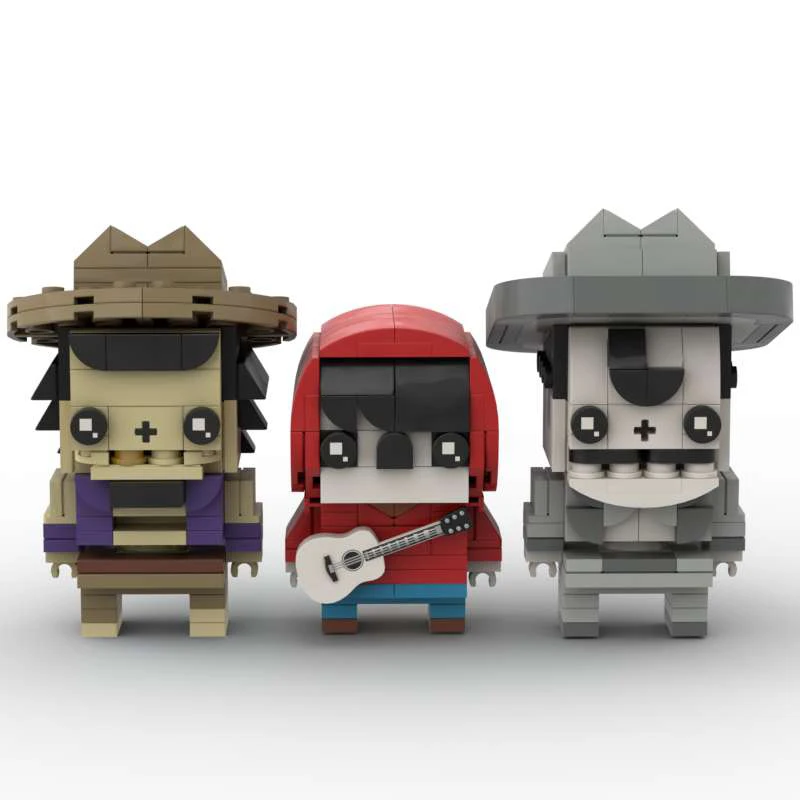 

MOC Скелет Певица Классическая Музыка Фильм Аниме Фигурки Brickheadz Строительные Блоки Ностальгическая Кирпичная Модель Рождество Хэллоуин Подарки