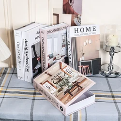 New Home Furnishing Series Luxury Fake Books Decoration Remote Control Storage Box Coffee Table Living Room Fashion Prop Books