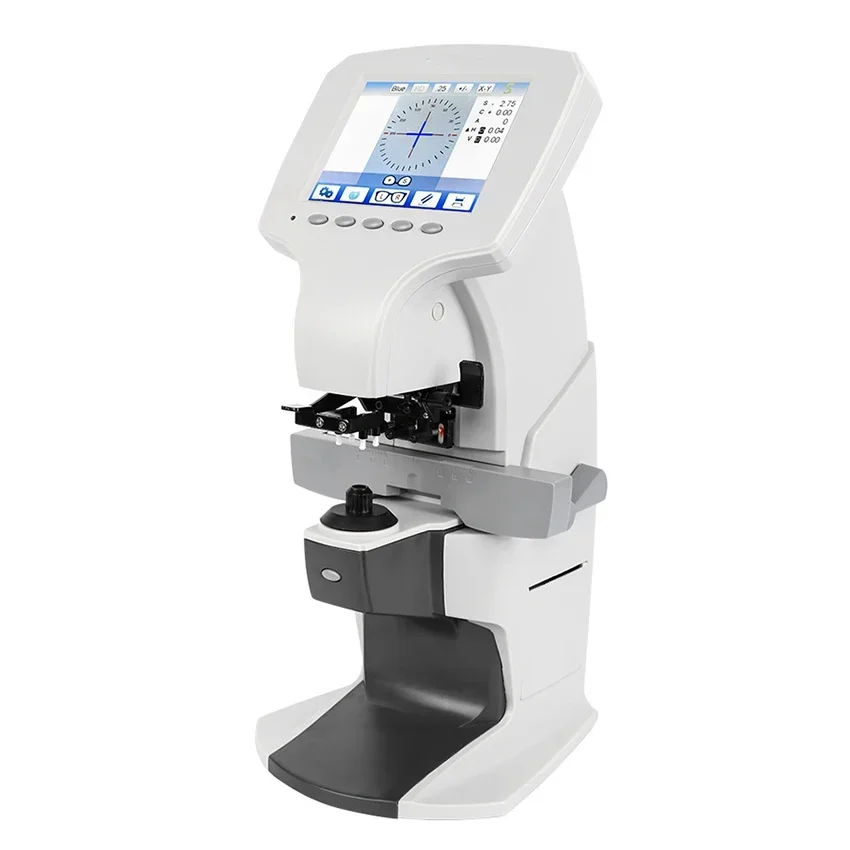 L800 Automatic Lensometer Glasses Equipment Digital Auto Lens Meter Focimeter 5.6 Inch Touch Screen UV PD Printing Function