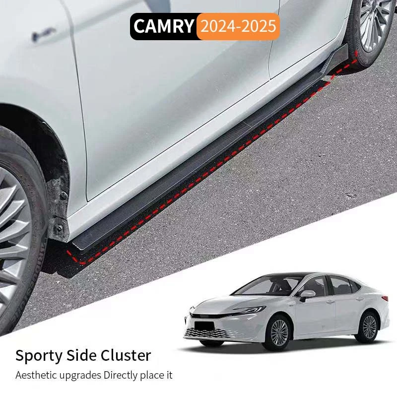 

Для Toyota Camry LE XLE SE XSE 2024-2025 Автомобильная боковая юбка, бампер, крылышко, разделители губ, боковой спойлер, комплект кузова, автомобильные аксессуары