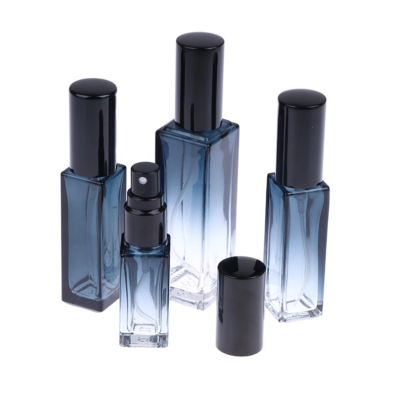 Bottiglia dispenser di profumo blu sfumato Bottiglia cosmetica da viaggio portatile di fascia alta da 5 ml/9 ml/20 ml