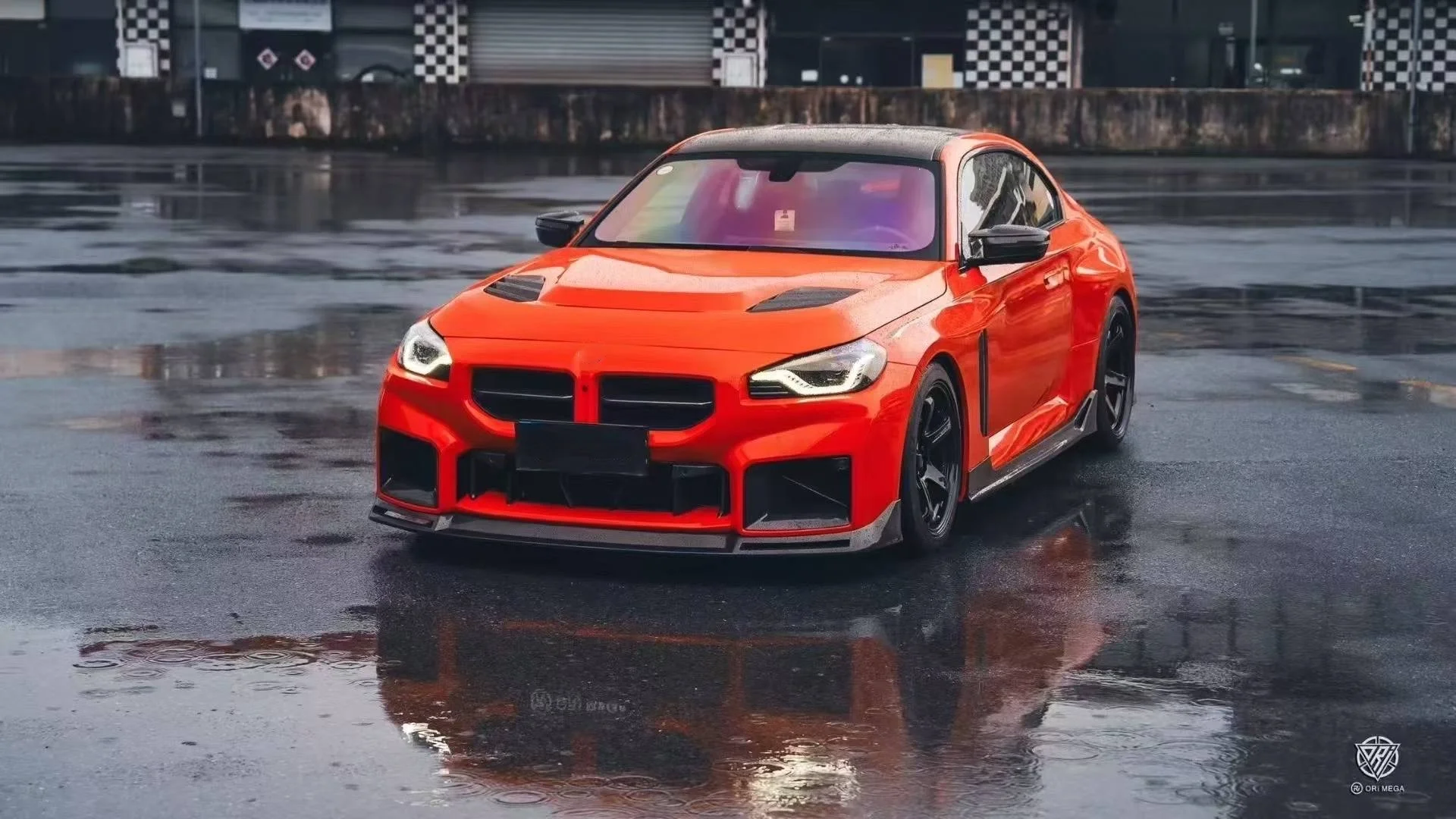 VT Style المصد الخلفي من ألياف الكربون الجافة الحقيقية لتصميم G87 M2 1:1 V