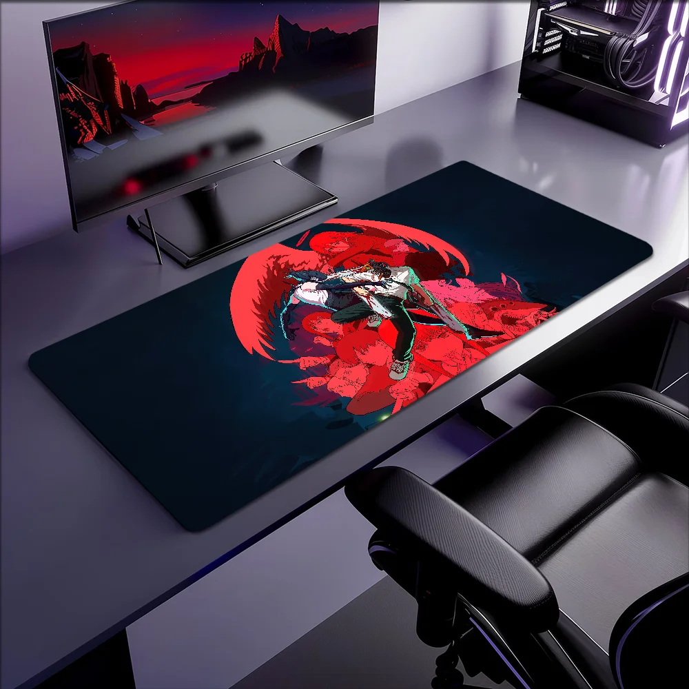 New C-Chainsaw Man Movie R-Reze Arc Mouse Pad Non-slip Thickened Large Writing Lockedge Office Student Gaming Cushion MousePad