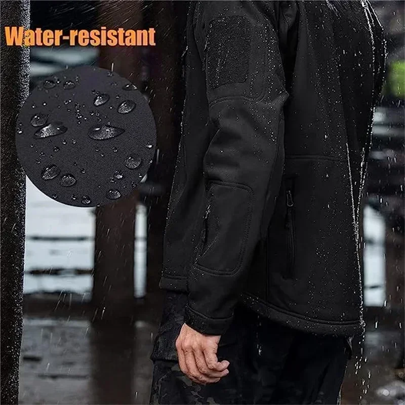 Fleece Warm SoftShell Jackets for Men Mugen Military Autumn Winter Outdoor Shark Skin Man Jackets Coat