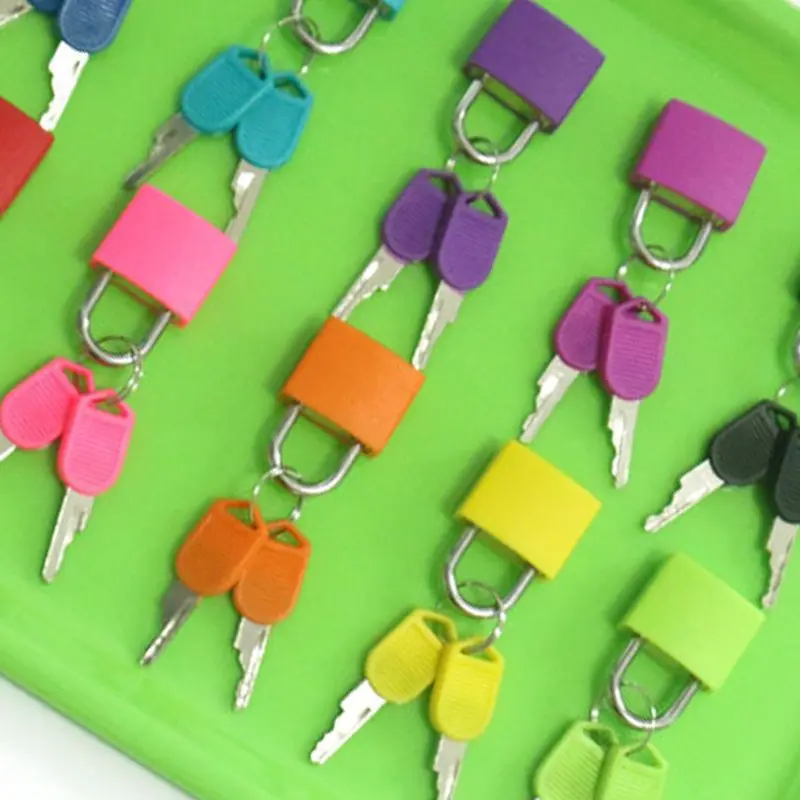 8/10pcs/set Colorful Montessori Locks Keys Set Children Early Learning Educational Preschool Sensory Toys Kit