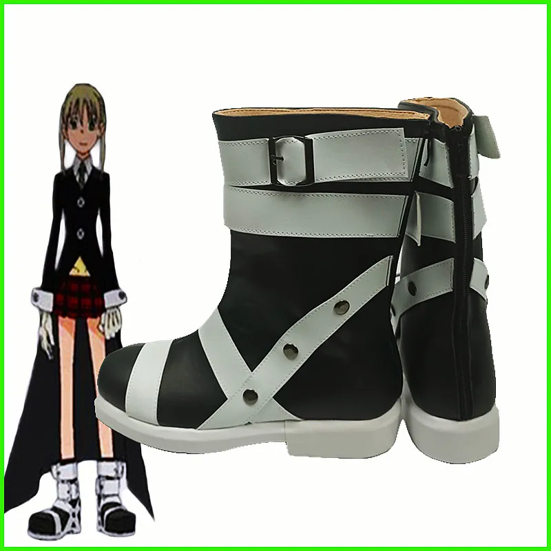 Soul Eater Maka Albarn Cosplay Shoes Boots Maka Hallowmas Carnival Party Prop Stage Women