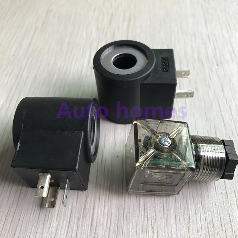 Threaded cartridge valve coil inner hole 13mm height 37mm AC220V DC24V hydraulic solenoid valve coil