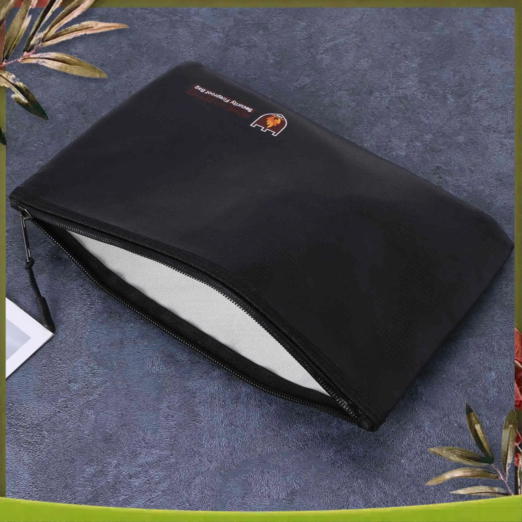 

New-Fireproof Document Bags, Waterproof And Fireproof Bag With Fireproof Zipper For Ipad, Money, Jewelry, Passport, Document Sto