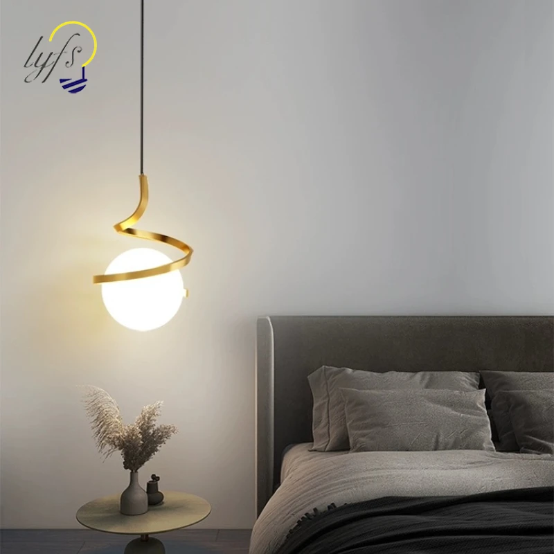 

Nordic LED Pendant Lights Indoor Lighting Glass Hanging Lamp For Home Dining Tables Bedside Kitchen Living Room Decoration Light