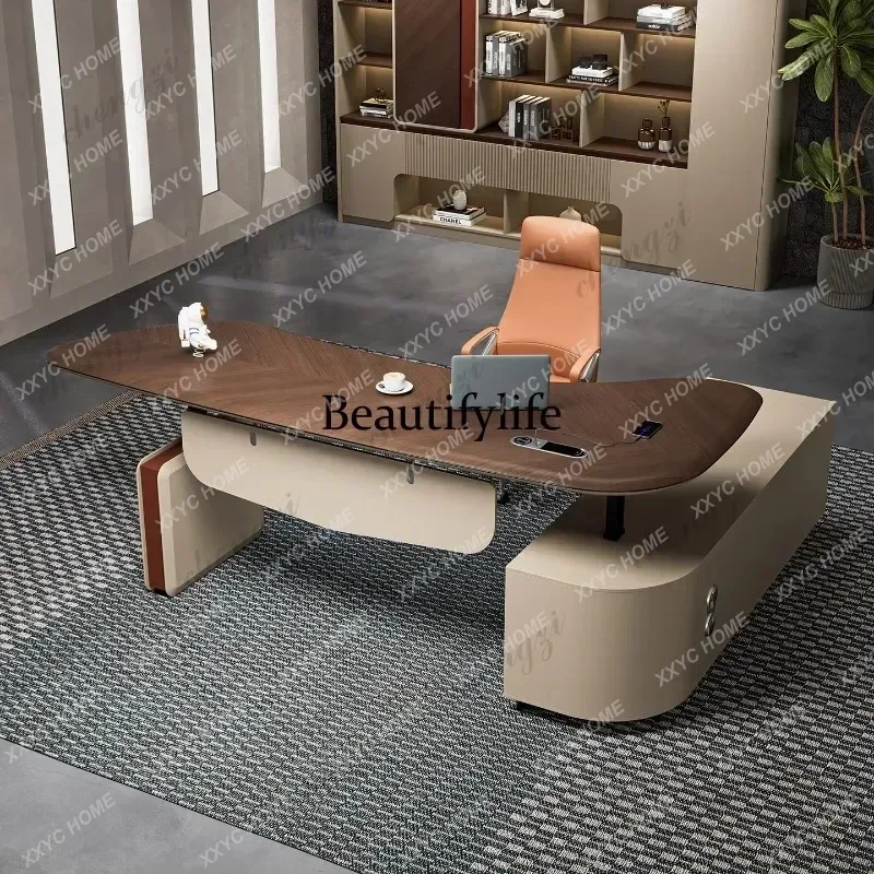 CX  Electric lifting boss table intelligent business, high-end simple modern luxury, office desk