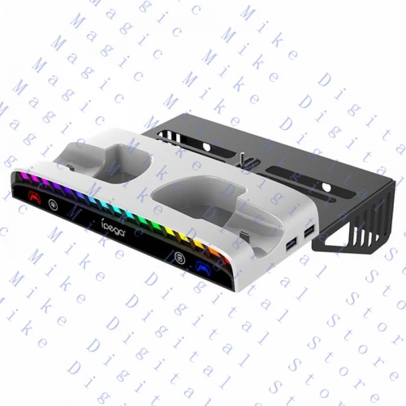 

UU для PS5 Slim настенный кронштейн для консоли PS5 тонкий геймпад сиденье зарядное устройство гарнитура