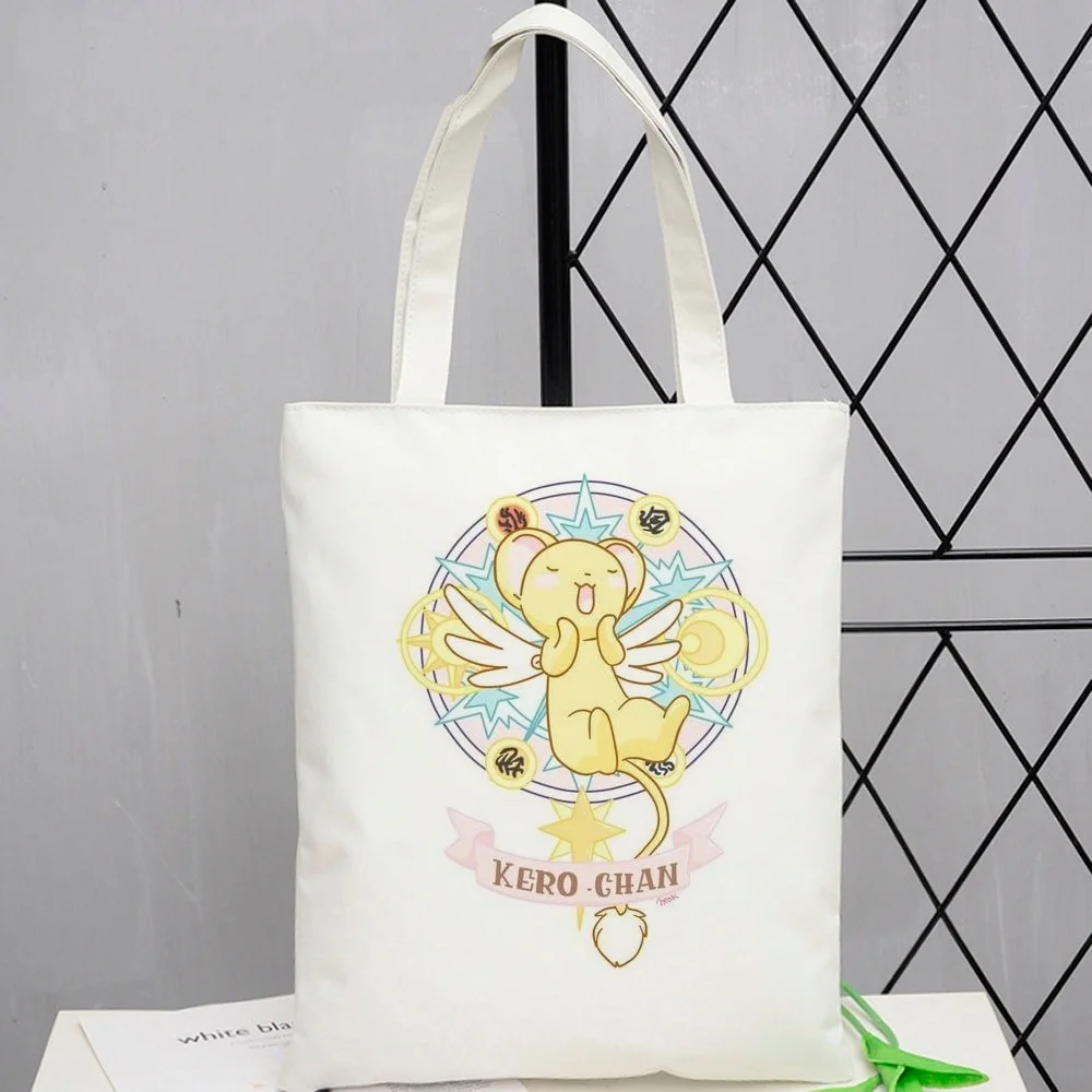 Sakura Card Captor tote bag shoulder  torba na zakupy reusable shopper grocery femme