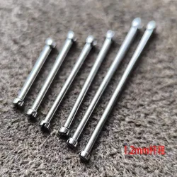 Watch Tungsten Steel Ceramic Steel Strap Screw Shaft Raw Lug Rod 1.2mm Straight Screw Watch Bolt Connecting Shaft Fittings