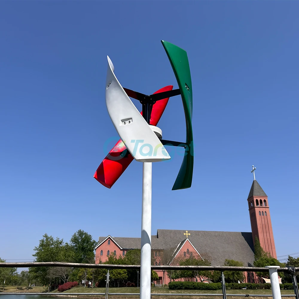 10KW Vertical Axis Maglev Coreless Wind Turbine Generator 220V 380V Free Energy Windmill Alternators With Mppt Controller 20KW