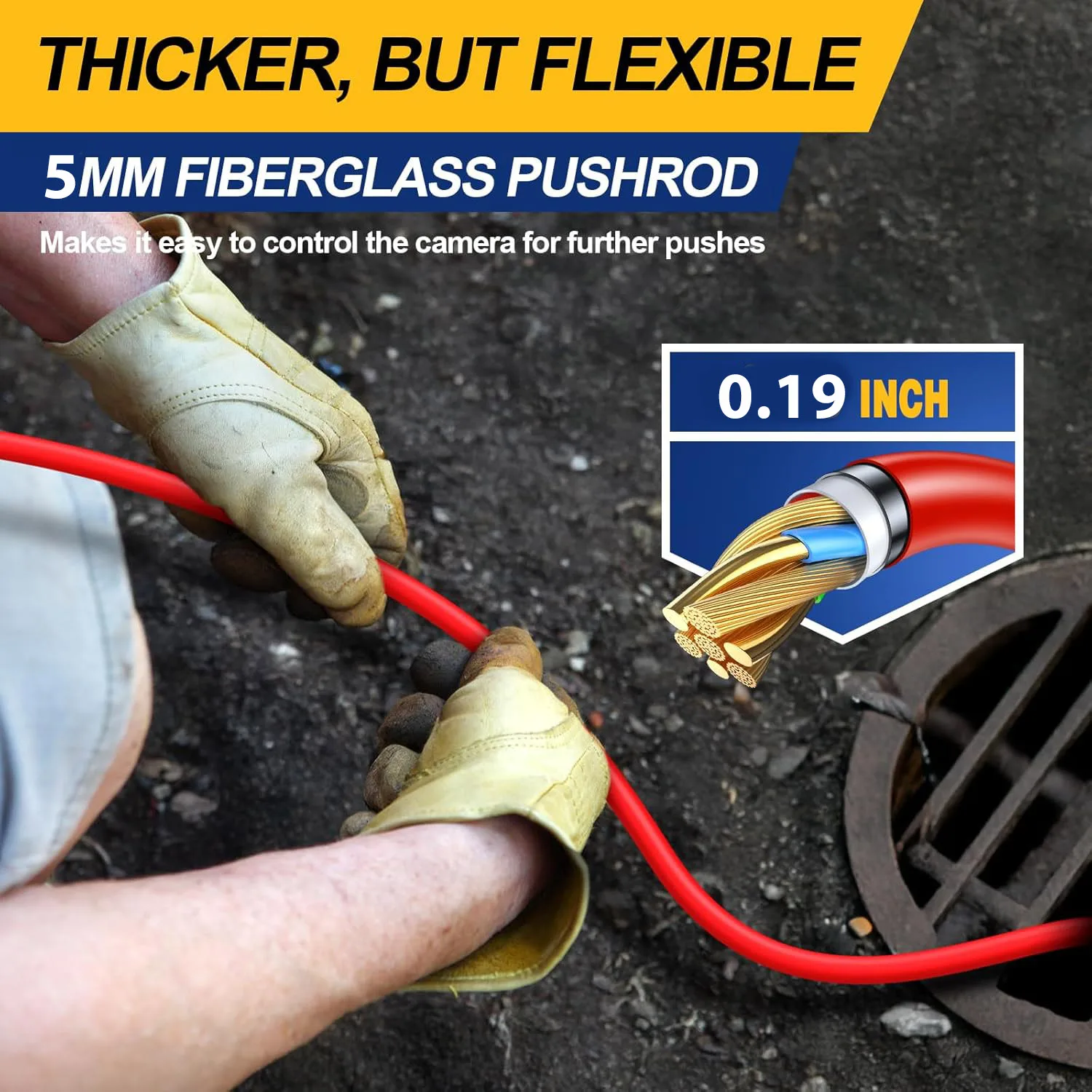 7" LCD DVR Plumbing Camera Sewer Snake camera kit with 23mm 1080P 512hz locator camera kit