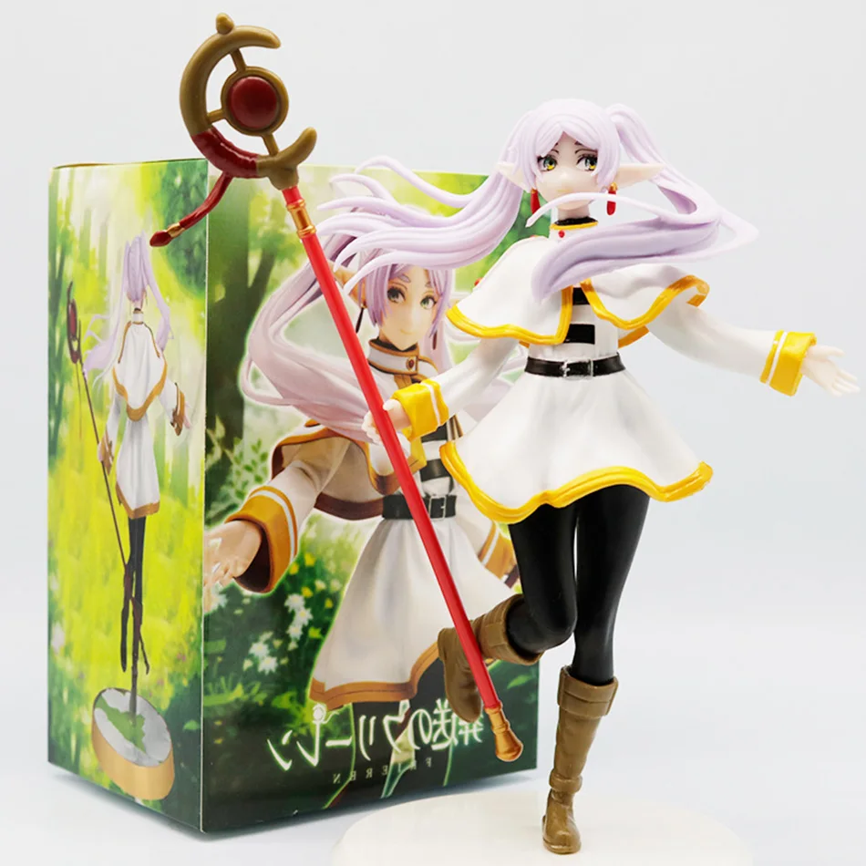 oltre il fine del viaggio Frieren seduta Anime Figure Modello in PVC Collezione di statue Action Figures Noodle Stopper