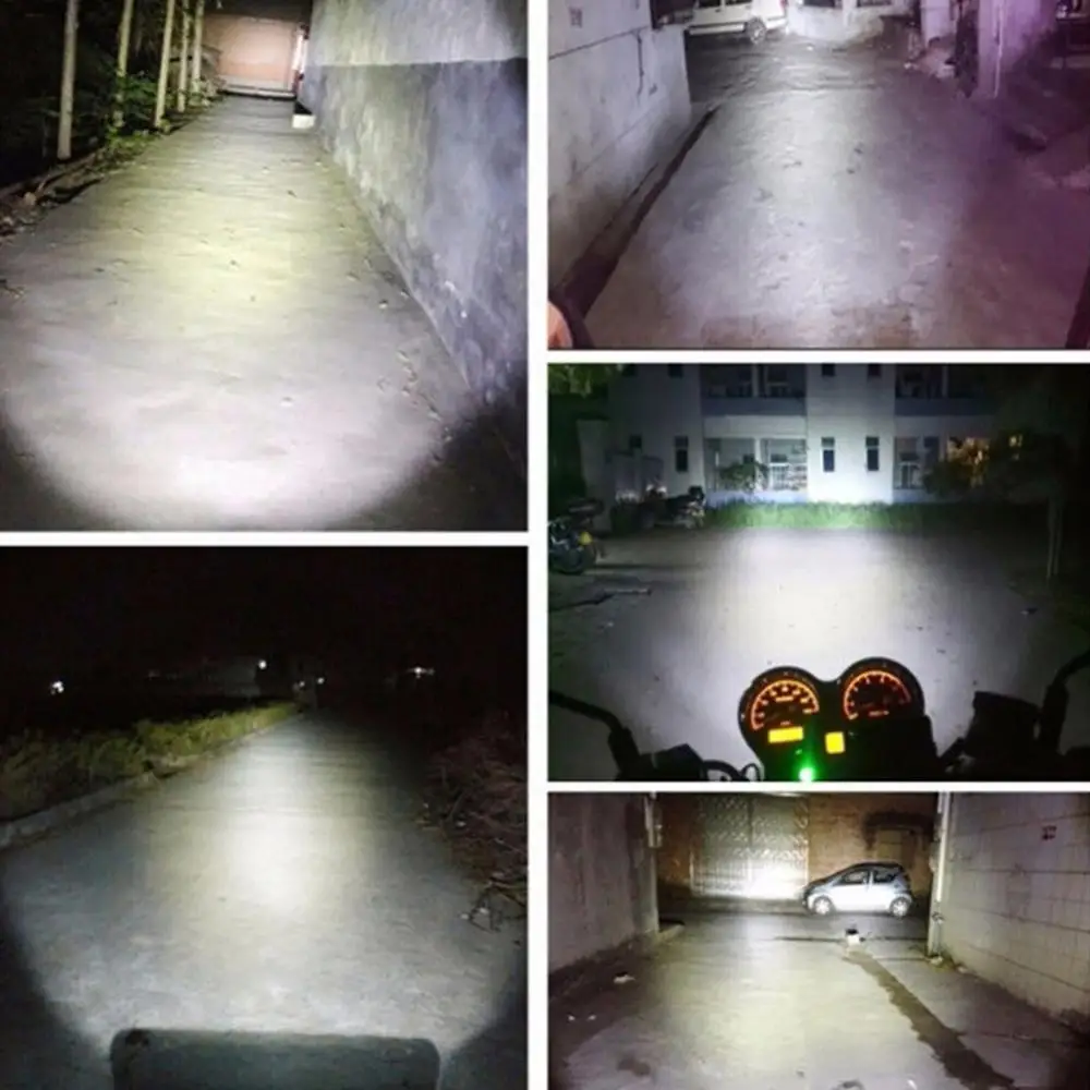 1pcs H4/P15D/BA20D  Motorcycle Headlight 6000K Hi/Lo Beam Light Led lights for motorcycle Motorcycle accessories yellow white image 2