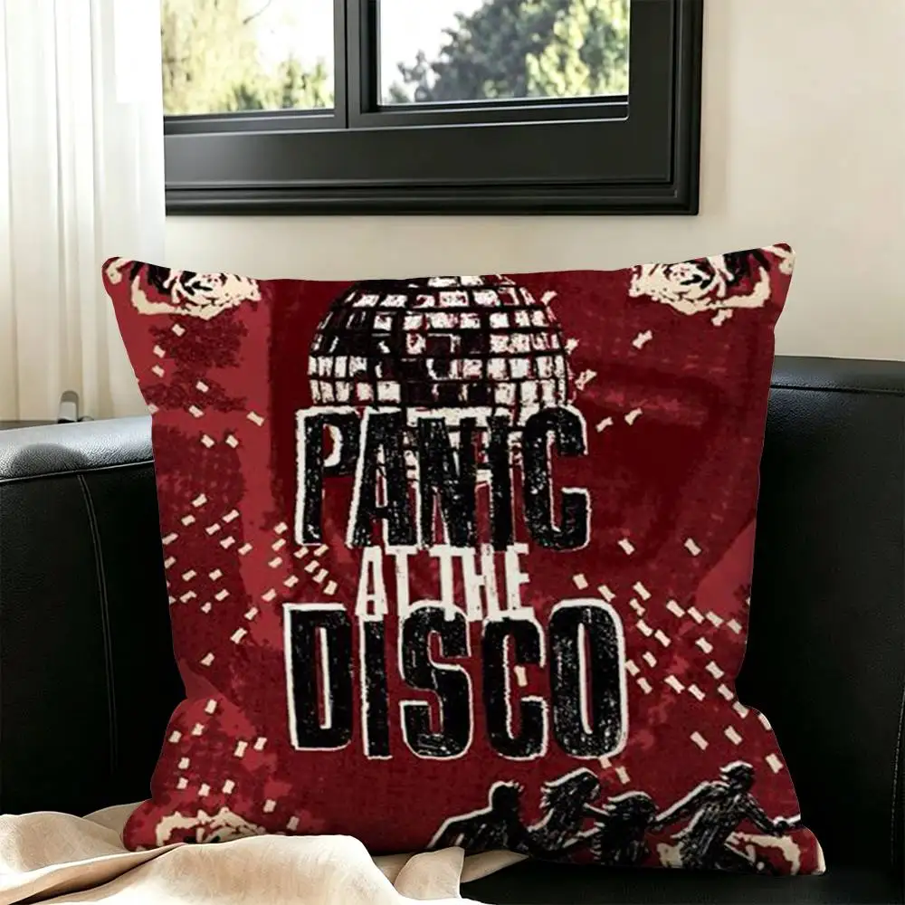 Band P-Panic! at the Disco  Square Double-Sided printed Pillow Case Bedroom Bedside Pillow Sofa Cushion Cover
