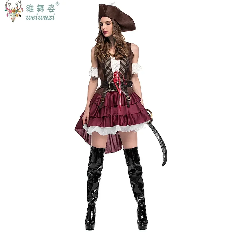 ハロウィンコスチュームカーニバルパーティー中世キャプテン海賊衣装大人ファンシードレスコスプレ衣装大人女性男性カップルファンシー